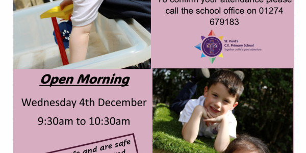 Reception open morning poster