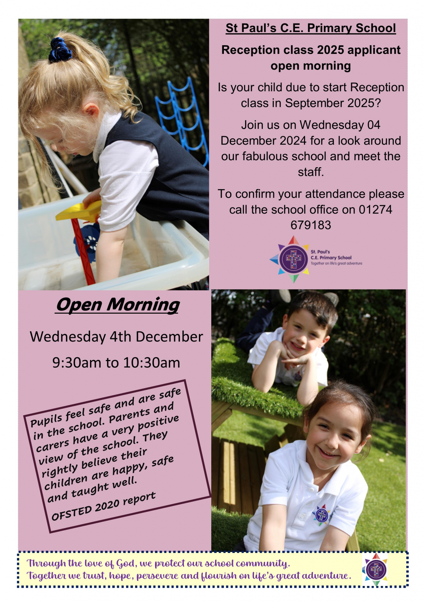 Reception open morning poster